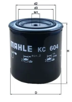Фильтр топливный MAHLE KC604