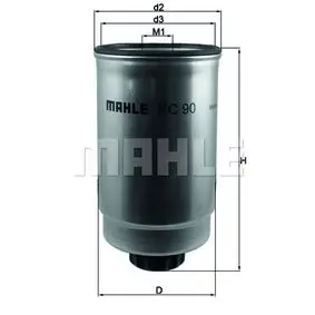 Фильтр топливный MAHLE KC90