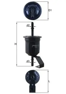 Фільтр паливний MAHLE KL1161