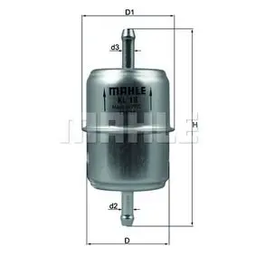 Фільтр паливний MAHLE KL18