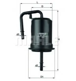 Фільтр паливний MAHLE KL517