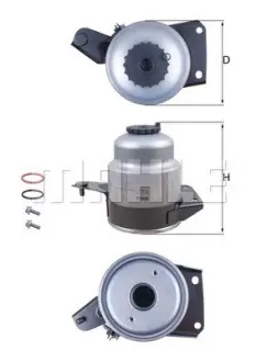 Фільтр паливний MAHLE KL829D