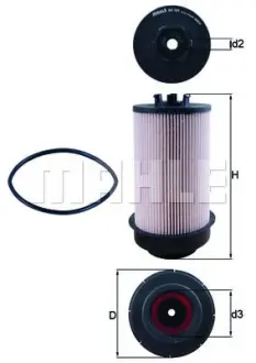 Фильтр топливный MAHLE KX181D