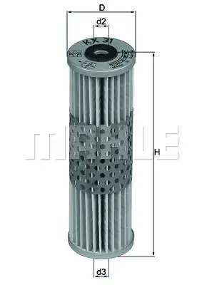 Фильтр топливный MAHLE KX31 (фото 1)