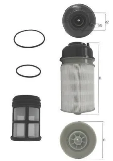 Фільтр паливний, комплект MAHLE KX602KIT