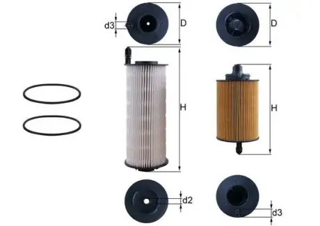 Автозапчасть MAHLE KX646KIT