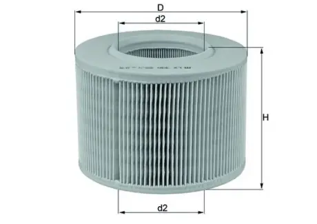 Фильтр воздушный Renault F7R/F3P/F3R h=130mm MAHLE LX330