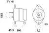 Генератор MAHLE MG 877 (фото 2)