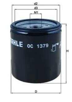 Фільтр масляний MAHLE OC1379