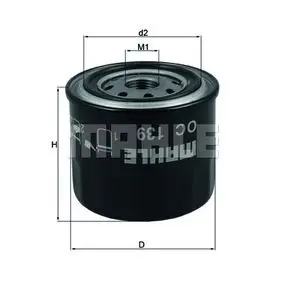 Фільтр масляний MAHLE OC139