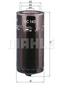 Фільтр масляний MAHLE OC143