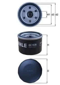 Фільтр масляний MAHLE OC1570