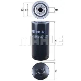 Фільтр масляний MAHLE OC48