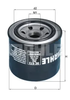 Фильтр масляный MAHLE OC573