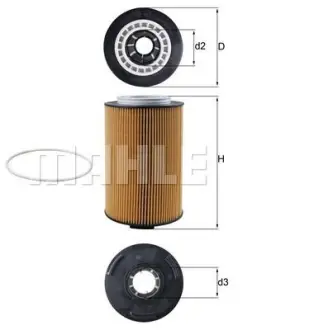 Фільтр масляний MAHLE OX1028D