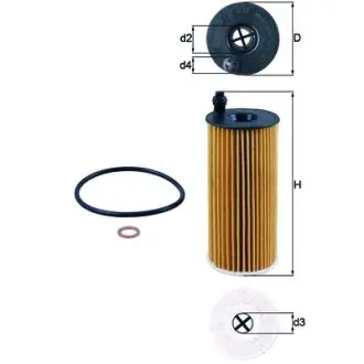 Фильтр масляный MAHLE OX404DECO