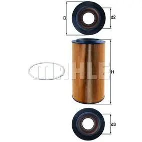 Фільтр масляний MAHLE OX561D