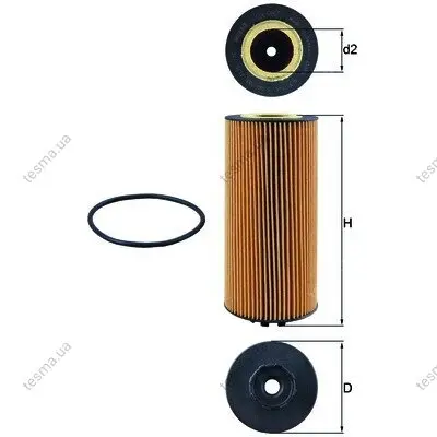 Фильтр масляный MAHLE OX987DECO (фото 1)