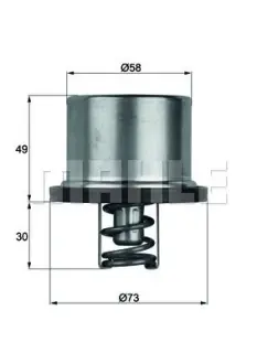 Thermostat, cooling system. Термостат, система охлаждения MAHLE THD186