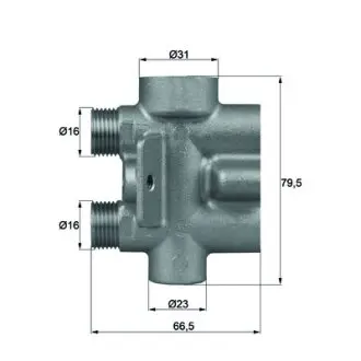 Oil thermostat. Термостат, масляная система MAHLE TO975