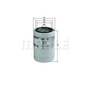 Coolant antifreeze filter, Spin-On. Фильтр охлаждающей жидкости, антифриза, накручиваемый MAHLE WFC13