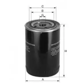 Oil filter, Spin-On. Фильтр масляный, накручиваемый MAN 51055017165
