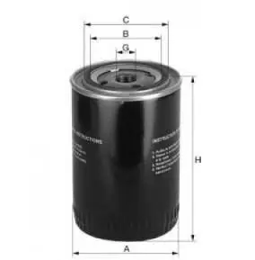 Oil filter, Spin-On. Фильтр масляный, накручиваемый MAN 51055017166