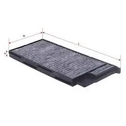 Cabin air filter, charcoal. Фильтр воздушный салона, угольный MANDO ECF00042M