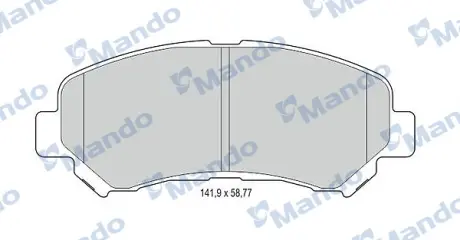 Колодки гальмівні дискові NISSAN QASHQAI, TEANA, X-TRAIL передн.(вир-во Mando) MANDO MBF015236