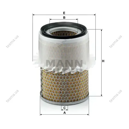 Фільтр повітряний MANN-FILTER C16181 (фото 1)
