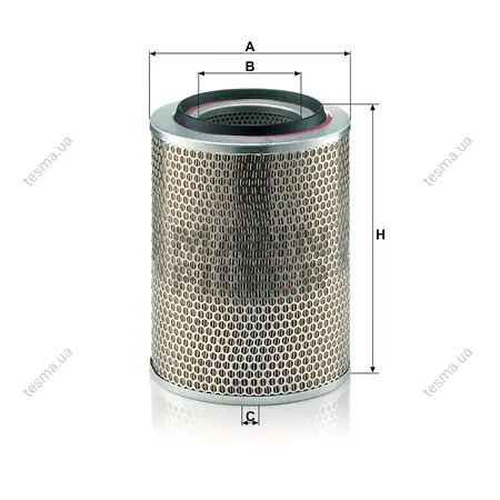 Фильтр воздушный MANN-FILTER C234402 (фото 1)