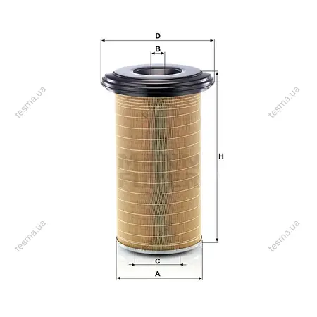 Фільтр повітряний MANN-FILTER C246507 (фото 1)