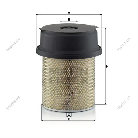 Фільтр повітряний MANN-FILTER C2912191 (фото 1)