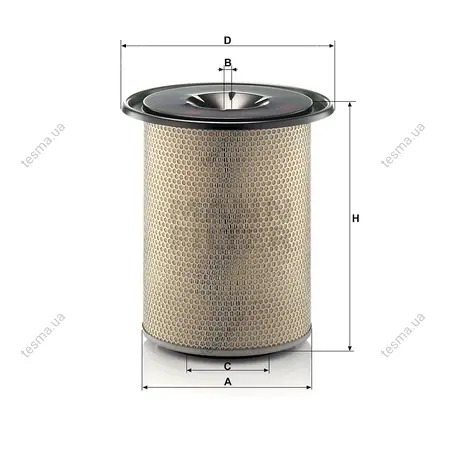Фільтр повітряний MANN-FILTER C301184 (фото 1)