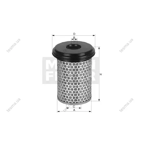 Фільтр повітряний MANN-FILTER C308801 (фото 1)