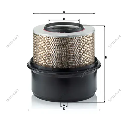 Фільтр повітряний MANN-FILTER C331305 (фото 1)