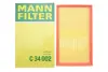 Фільтр повітряний MANN-FILTER C34002 (фото 2)