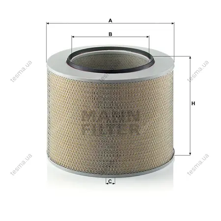 Фільтр повітряний MANN-FILTER C421729 (фото 1)