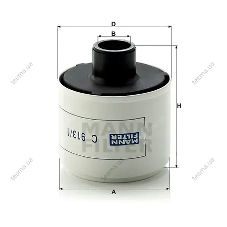 Фільтр повітряний MANN-FILTER C913/1 (фото 1)