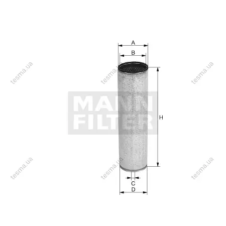 Фільтр повітряний, вторинний MANN-FILTER CF1230 (фото 1)