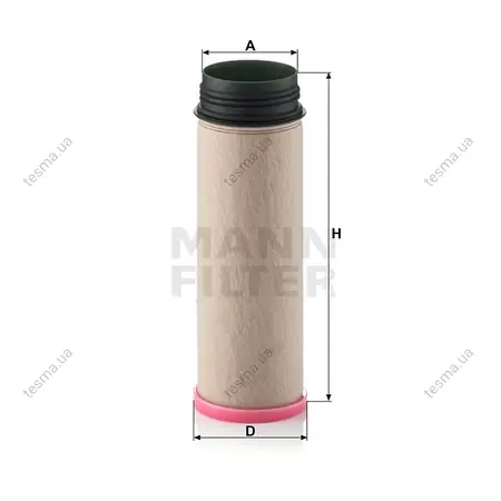 Фільтр повітряний, вторинний MANN-FILTER CF1250 (фото 1)