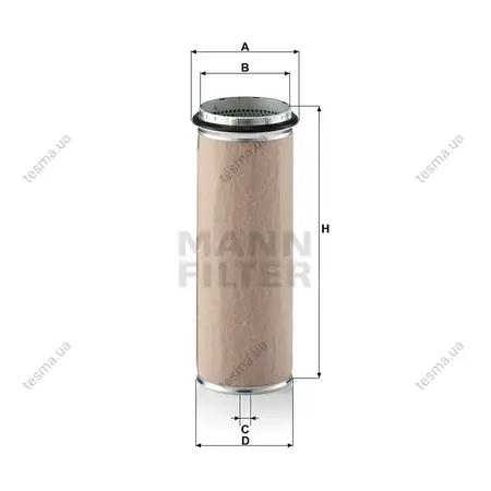 Фільтр повітряний, вторинний MANN-FILTER CF1320 (фото 1)