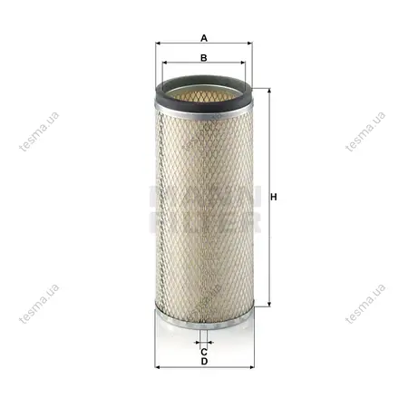 Фільтр повітряний, вторинний MANN-FILTER CF15121 (фото 1)