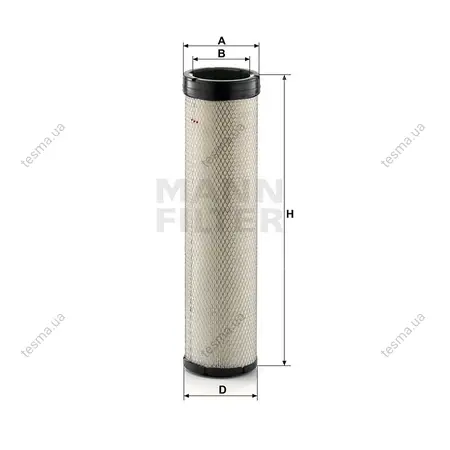 Фільтр повітряний, вторинний MANN-FILTER CF1570 (фото 1)