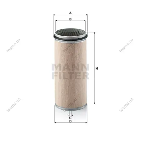 Фільтр повітряний, вторинний MANN-FILTER CF1620 (фото 1)