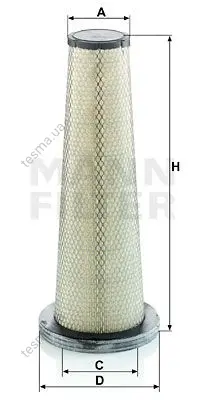 Фільтр повітряний, вторинний MANN-FILTER CF21002 (фото 1)