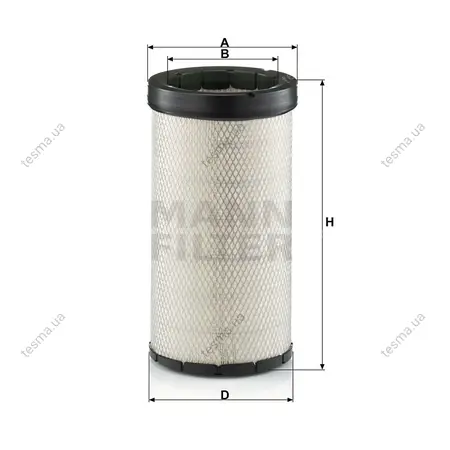 Фильтр воздушный, байпасный MANN-FILTER CF21239 (фото 1)
