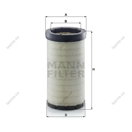 Фільтр повітряний, вторинний MANN-FILTER CF22160 (фото 1)