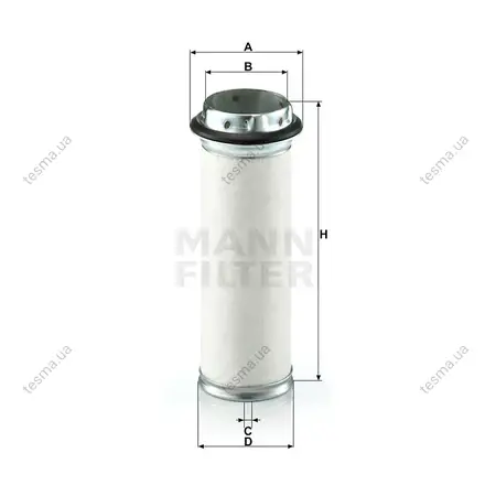 Фільтр повітряний, вторинний MANN-FILTER CF711 (фото 1)
