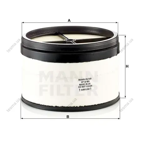 Фільтр повітряний MANN-FILTER CP32001 (фото 1)
